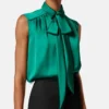Satin Lavallière Shirt Satin Lavallière Shirt