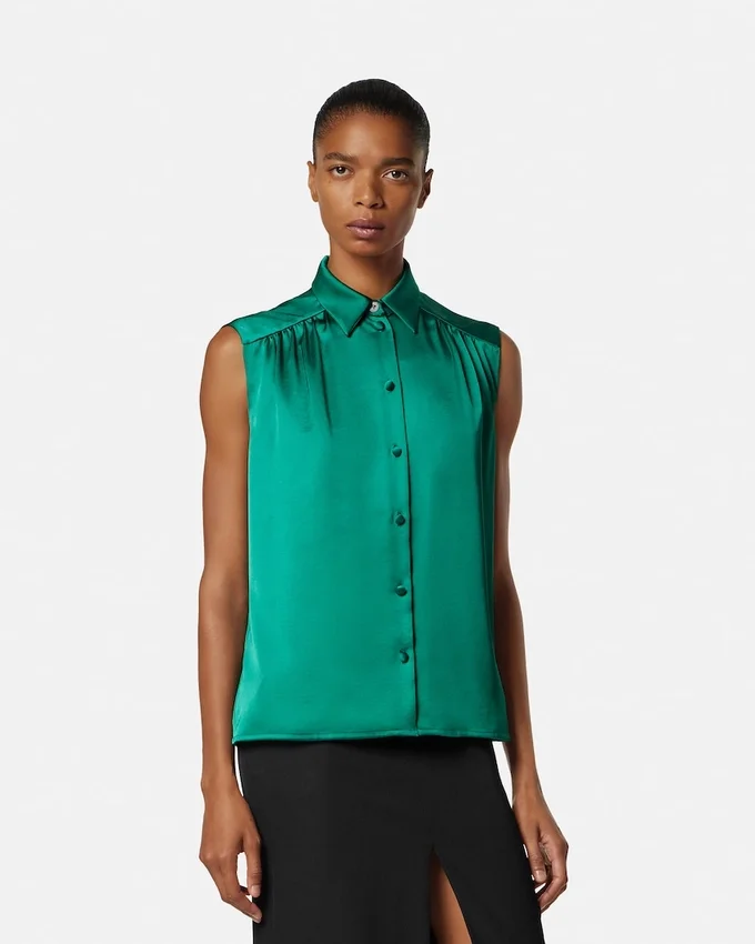 Satin Lavallière Shirt Satin Lavallière Shirt