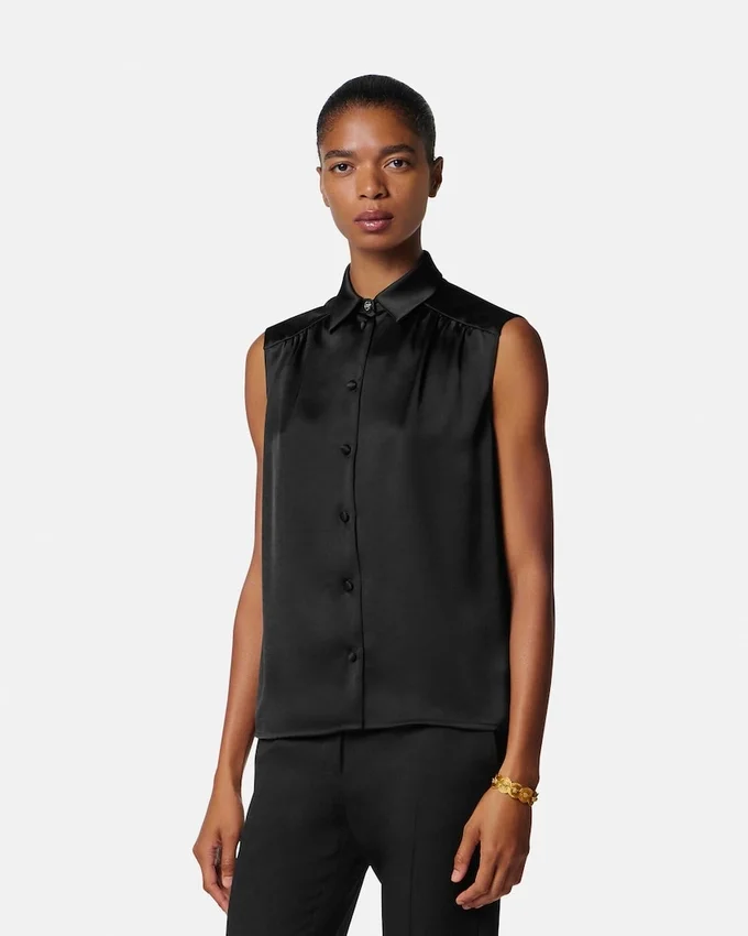 Satin Lavallière Shirt Satin Lavallière Shirt
