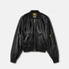 Shiny Coated Bomber Jacket Shiny Coated Bomber Jacket