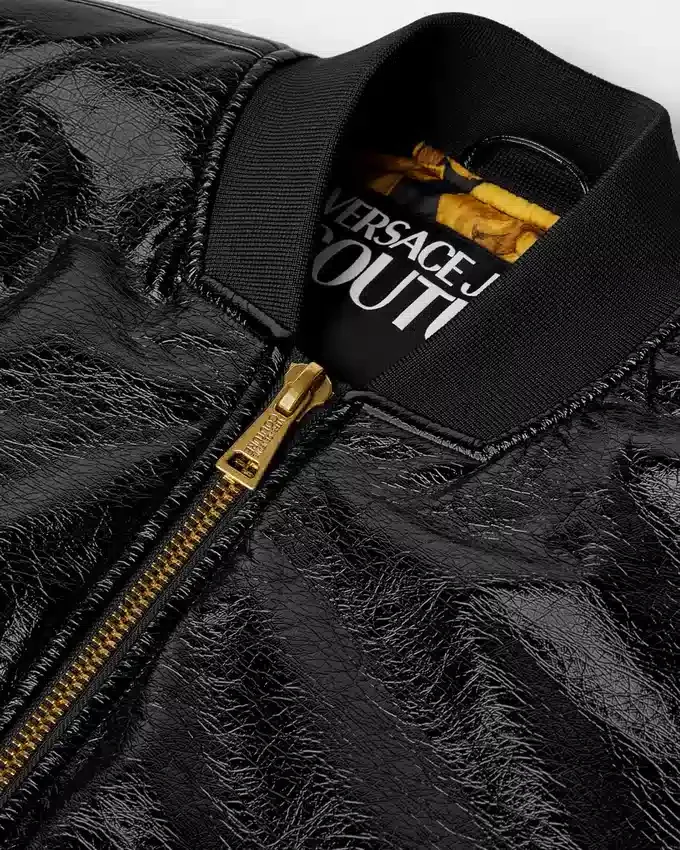 Shiny Coated Bomber Jacket Shiny Coated Bomber Jacket
