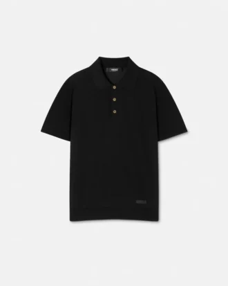 Silk-Cotton Knit Polo