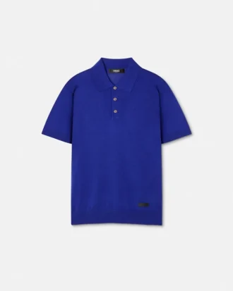 Silk-Cotton Knit Polo