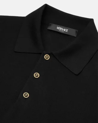 Silk-Cotton Knit Polo