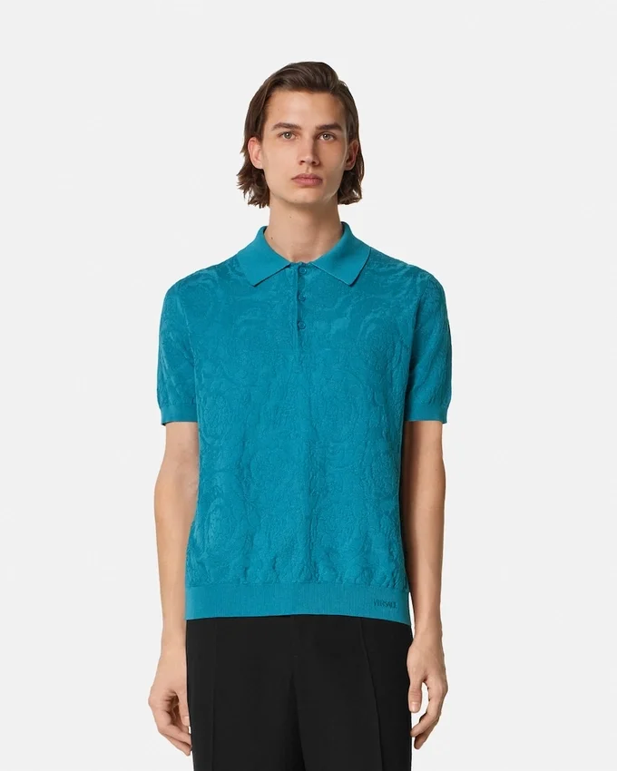 Silk-Cotton Knit Polo Silk-Cotton Knit Polo