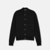 Silk-Cotton Knit Polo Cardigan Silk-Cotton Knit Polo Cardigan
