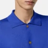Silk-Cotton Knit Polo Cardigan Silk-Cotton Knit Polo Cardigan