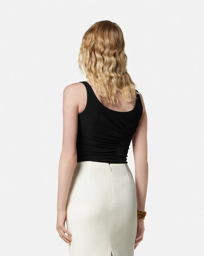 Stretch Crépe Jersey Draped Bodysuit Stretch Crépe Jersey Draped Bodysuit