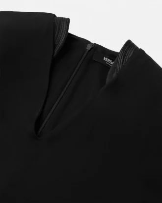 Stretch Crépe Jersey Midi Dress