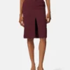 Stretch Gabardine Pencil Midi Skirt Stretch Gabardine Pencil Midi Skirt