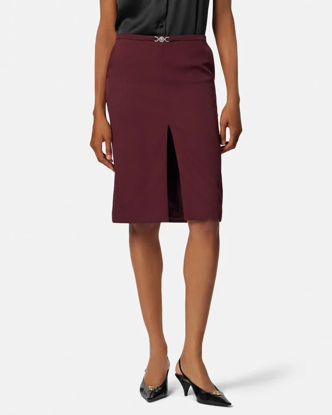 Stretch Gabardine Pencil Midi Skirt Stretch Gabardine Pencil Midi Skirt