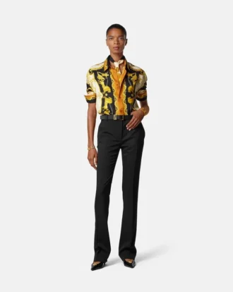 Stretch Wool-Gabardine Slim Pants