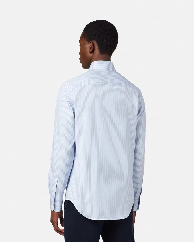 Striped Cotton-Poplin Slim Shirt Striped Cotton-Poplin Slim Shirt