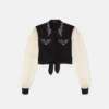 Studded Georgette Crop Shirt Studded Georgette Crop Shirt