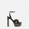 Studded Gianni Ribbon Sandals 140 mm Studded Gianni Ribbon Sandals 140 mm
