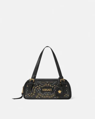 Studded Versace Tag Bowling Bag