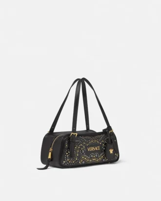 Studded Versace Tag Bowling Bag