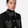 Studded Wool Crop Jacket Studded Wool Crop Jacket