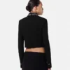 Studded Wool Crop Jacket Studded Wool Crop Jacket