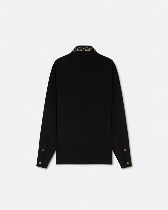 Studded Wool Overshirt Studded Wool Overshirt