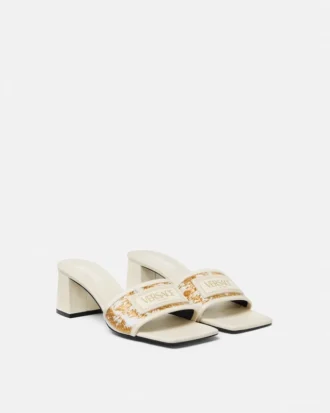 Theia Raffia Mules 55 mm