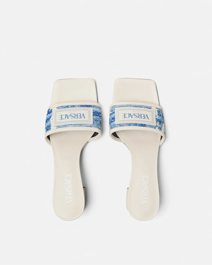 Theia Raffia Mules 55 mm Theia Raffia Mules 55 mm