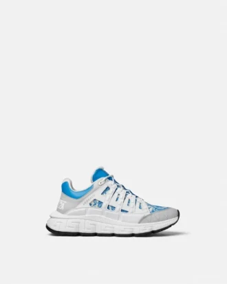 Trigreca Jacquard Leather Sneakers