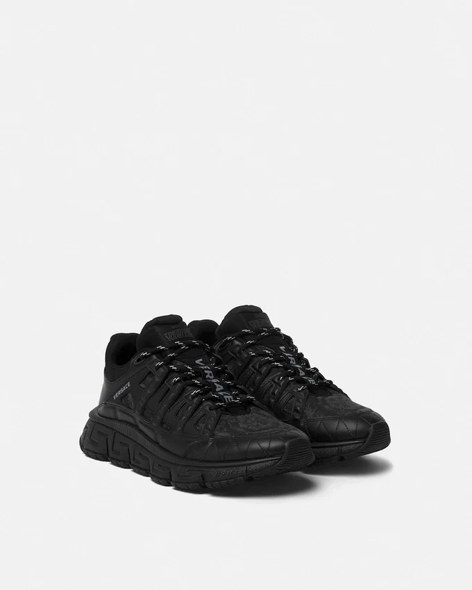 Trigreca Jacquard Leather Sneakers Trigreca Jacquard Leather Sneakers