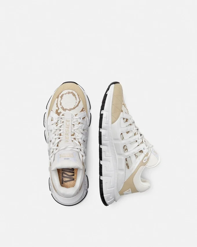 Trigreca Jacquard Leather Sneakers Trigreca Jacquard Leather Sneakers