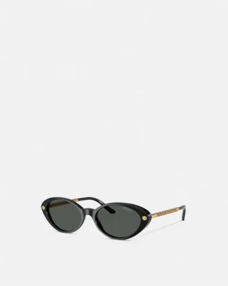 Tubular Greca Oval Sunglasses