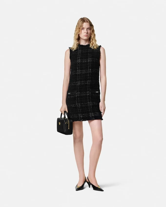 Tweed Cotton Mini Dress Tweed Cotton Mini Dress