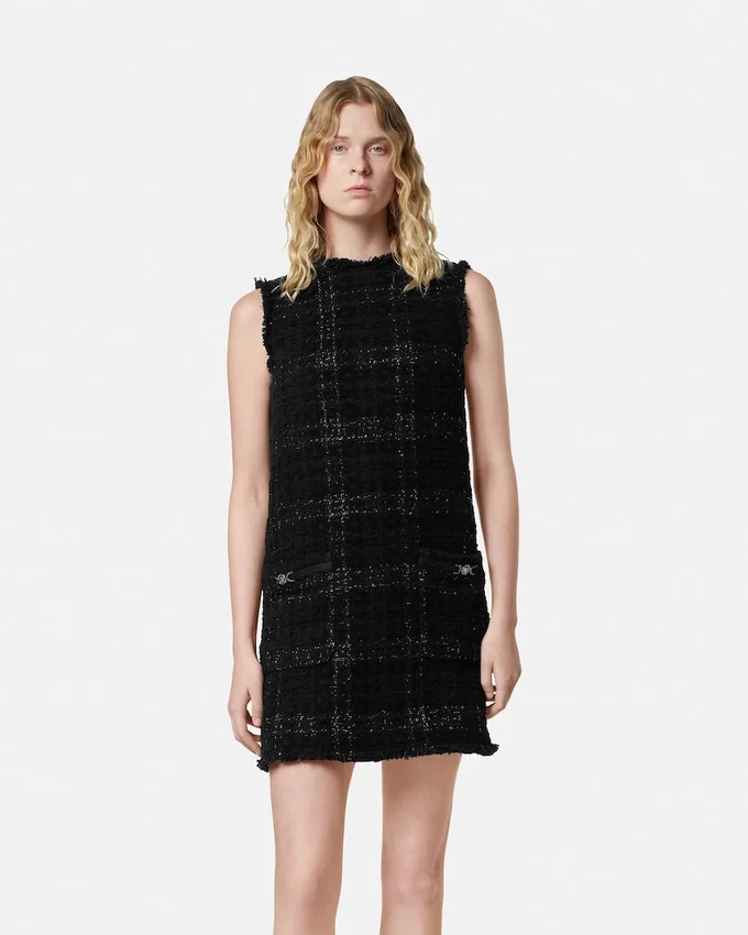 Tweed Cotton Mini Dress Tweed Cotton Mini Dress