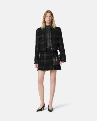 Tweed Cotton Zipped Jacket
