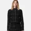 Tweed Cotton Zipped Jacket Tweed Cotton Zipped Jacket
