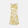 Underwater Barocco Draped Flared Mini Dress Underwater Barocco Draped Flared Mini Dress