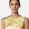 Underwater Barocco Draped Flared Mini Dress Underwater Barocco Draped Flared Mini Dress