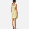 Underwater Barocco Draped Flared Mini Dress Underwater Barocco Draped Flared Mini Dress