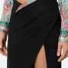 Underwater Barocco Draped Midi Skirt Underwater Barocco Draped Midi Skirt