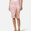 Underwater Barocco Draped Midi Skirt Underwater Barocco Draped Midi Skirt