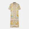 Underwater Barocco Fitted Midi Shirt Dress Underwater Barocco Fitted Midi Shirt Dress