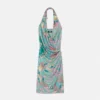 Underwater Barocco Halterneck Midi Dress Underwater Barocco Halterneck Midi Dress