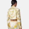 Underwater Barocco Knotted Crop Silk Shirt Underwater Barocco Knotted Crop Silk Shirt