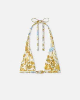 Underwater Barocco Metallic Bikini Top