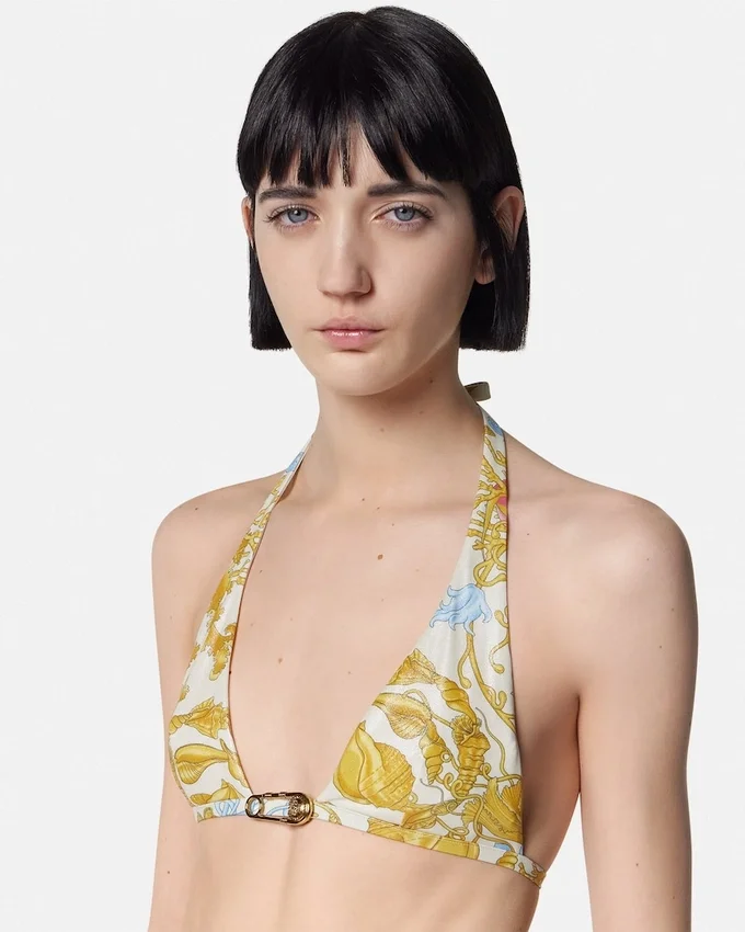 Underwater Barocco Metallic Bikini Top Underwater Barocco Metallic Bikini Top