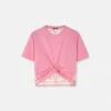 Underwater Barocco Safety Pin Crop T-Shirt Underwater Barocco Safety Pin Crop T-Shirt