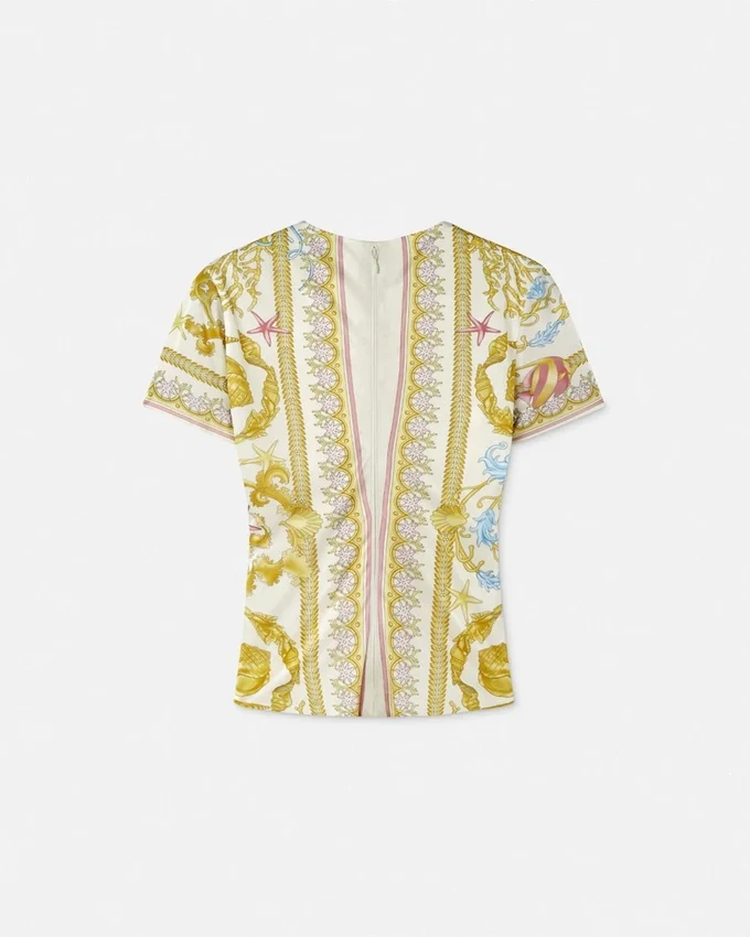 Underwater Barocco Safety Pin Gathered Top Underwater Barocco Safety Pin Gathered Top
