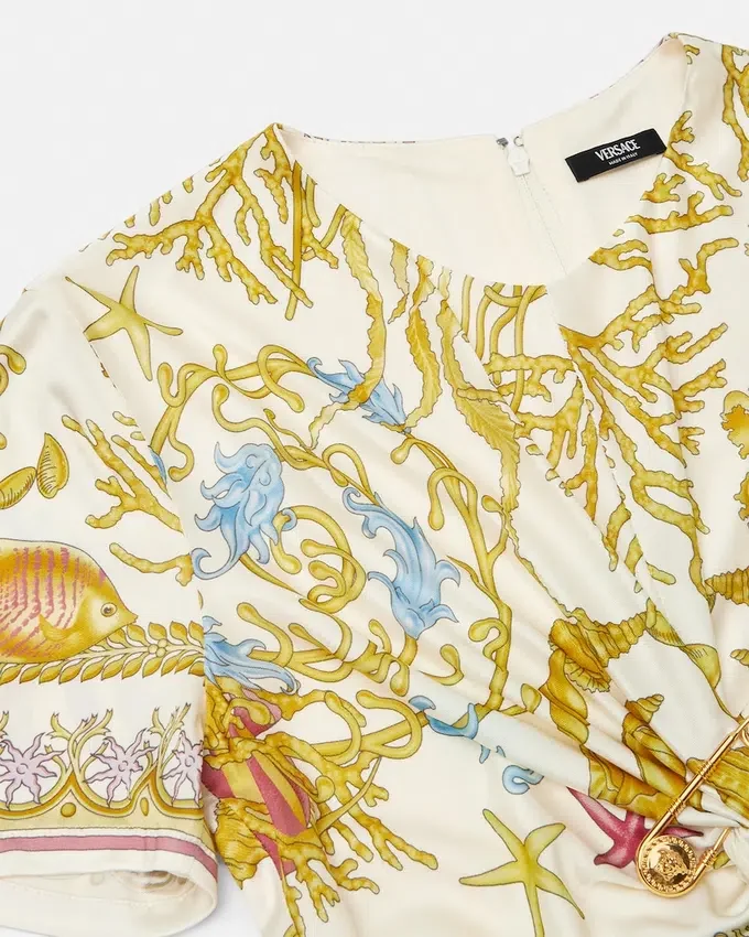 Underwater Barocco Safety Pin Gathered Top Underwater Barocco Safety Pin Gathered Top