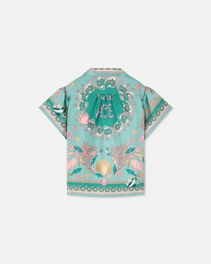 Underwater Barocco Silk Kids Shirt Underwater Barocco Silk Kids Shirt