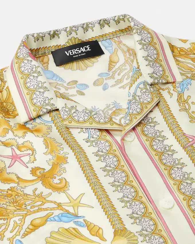 Underwater Barocco Silk Kids Shirt Underwater Barocco Silk Kids Shirt