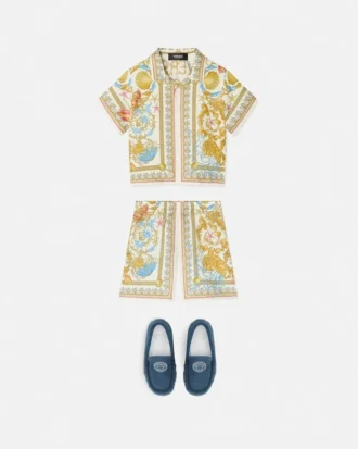Underwater Barocco Silk Kids Shorts